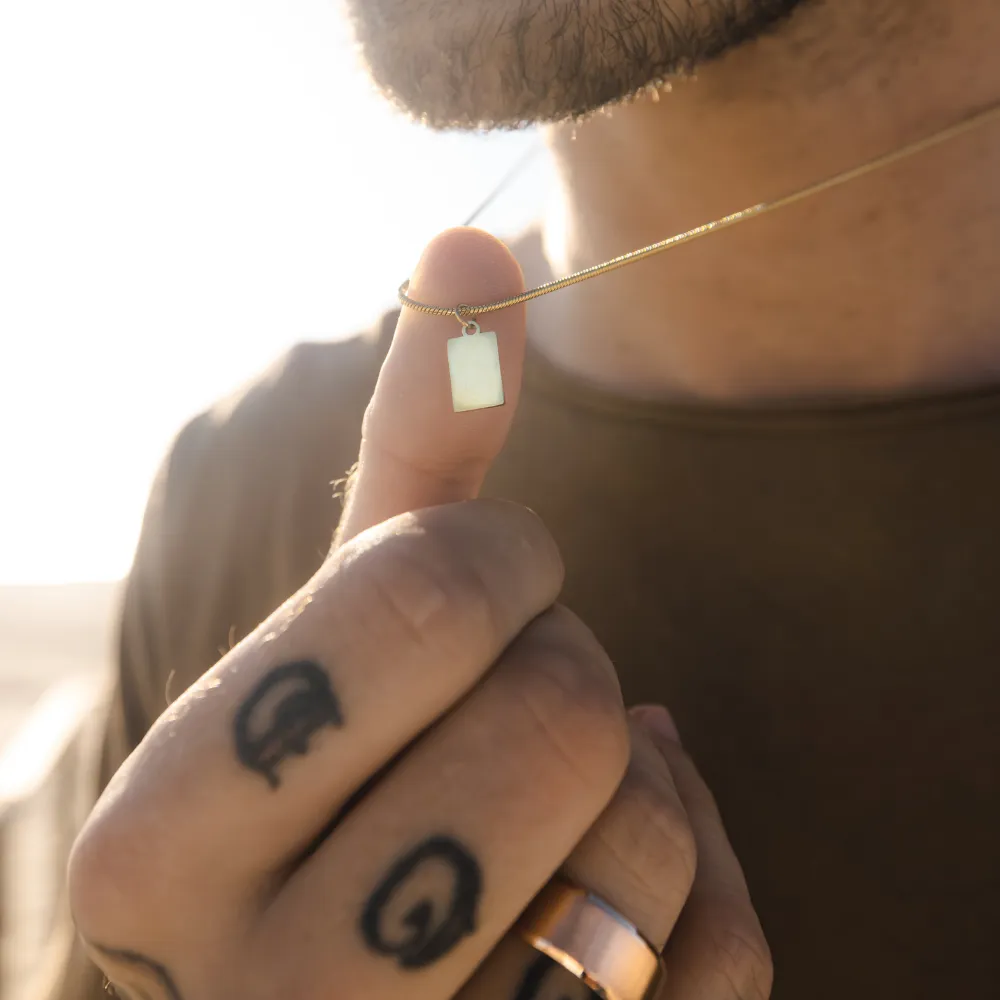 Mini Bar Pendant - Silver
