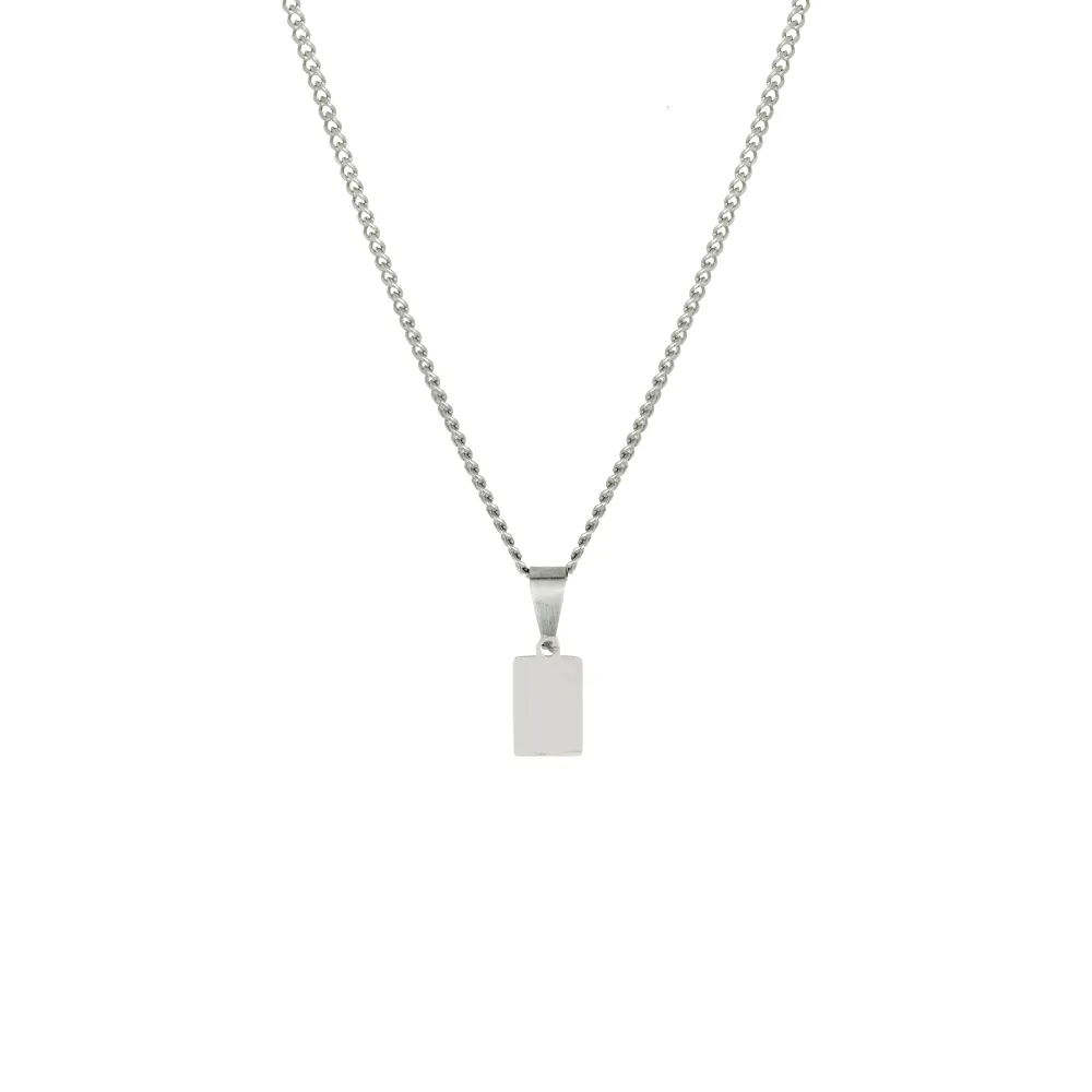 Mini Bar Pendant - Silver