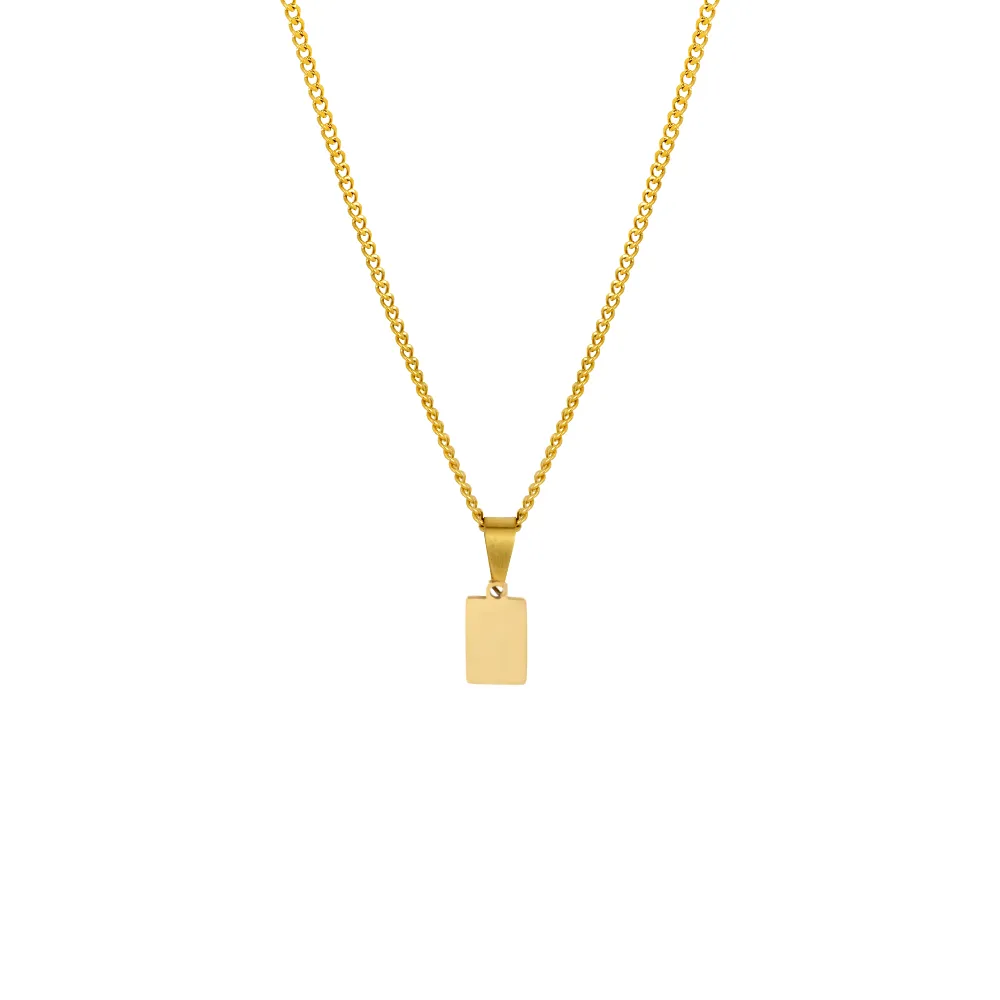 Mini Bar Pendant - Silver
