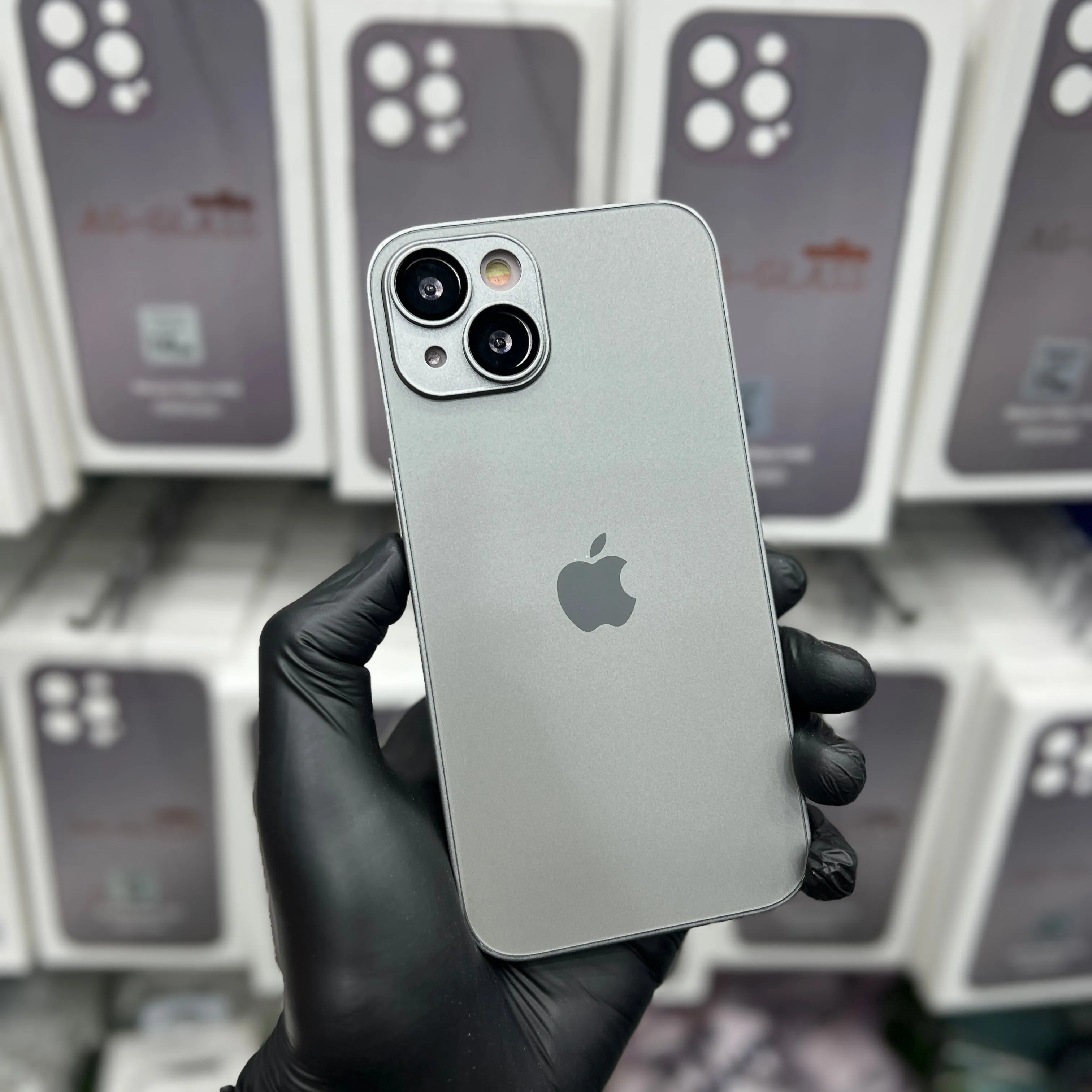 NATURAL TITANIUM AG MATTE GLASS CASE