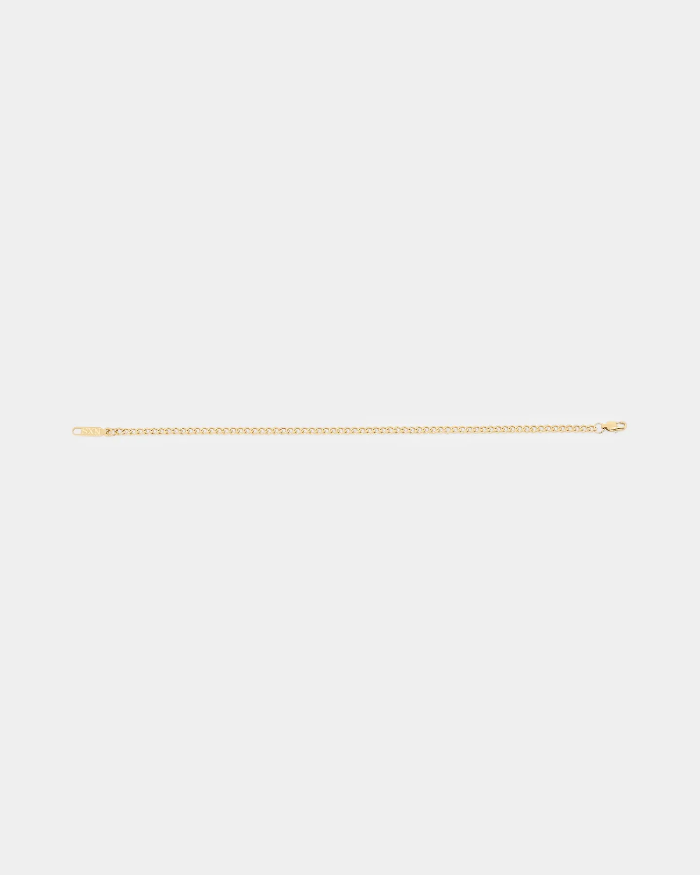 NXS 3mm Cuban Bracelet Gold