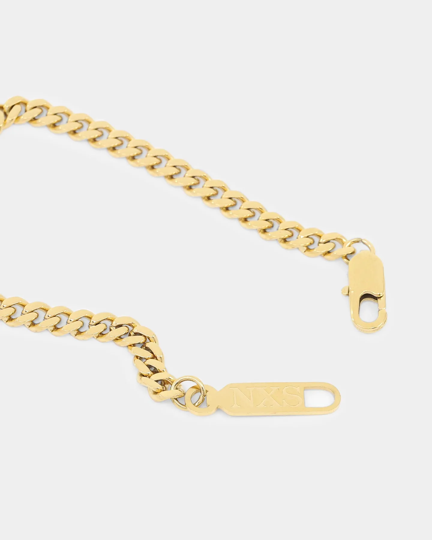 NXS 5mm Cuban Bracelet Gold
