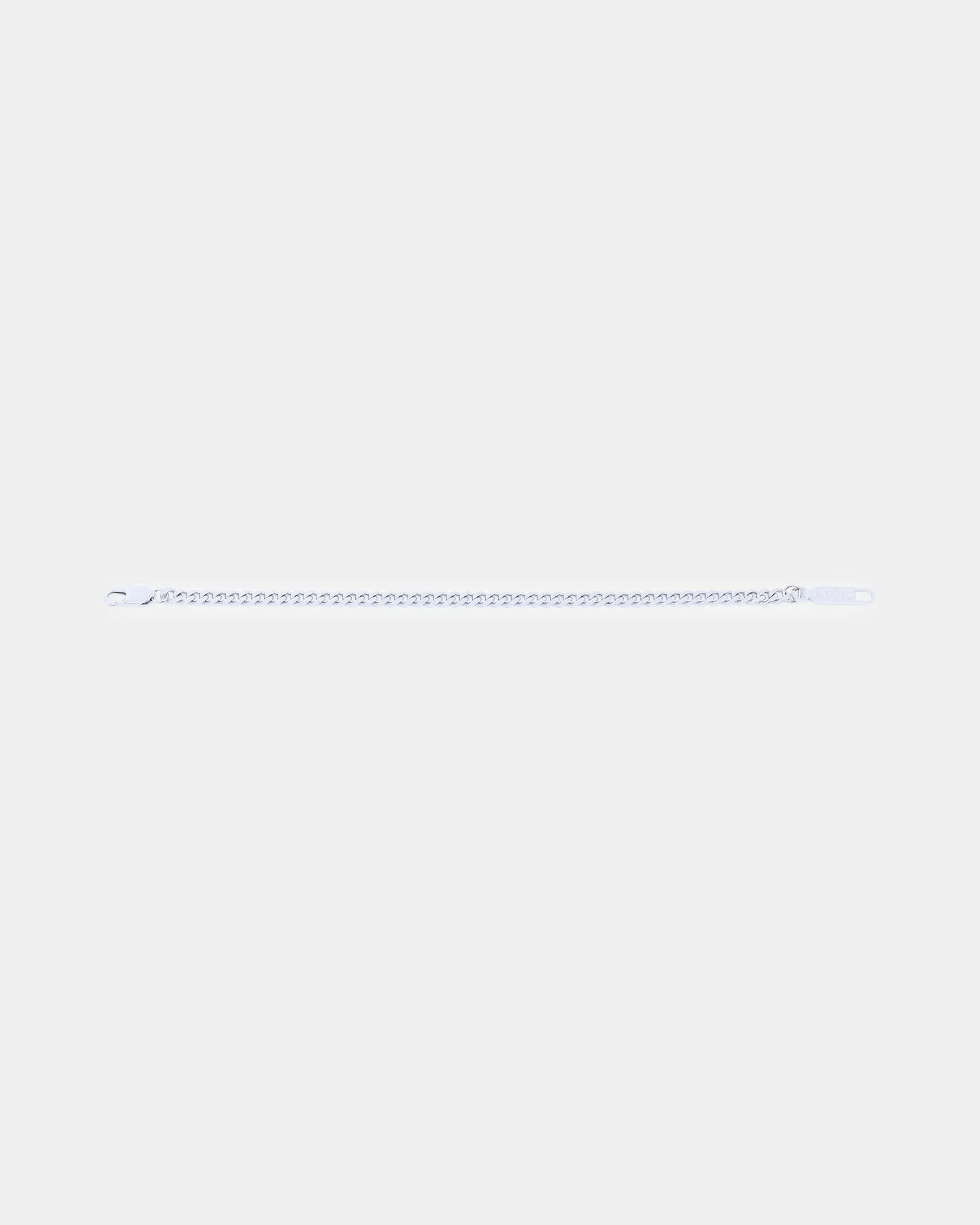 NXS 5mm Cuban Bracelet White Gold