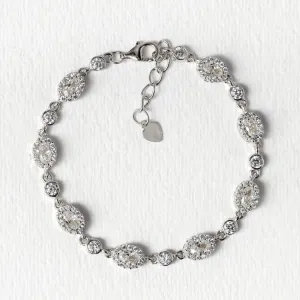 Ovali Crystal Tennis Bracelet