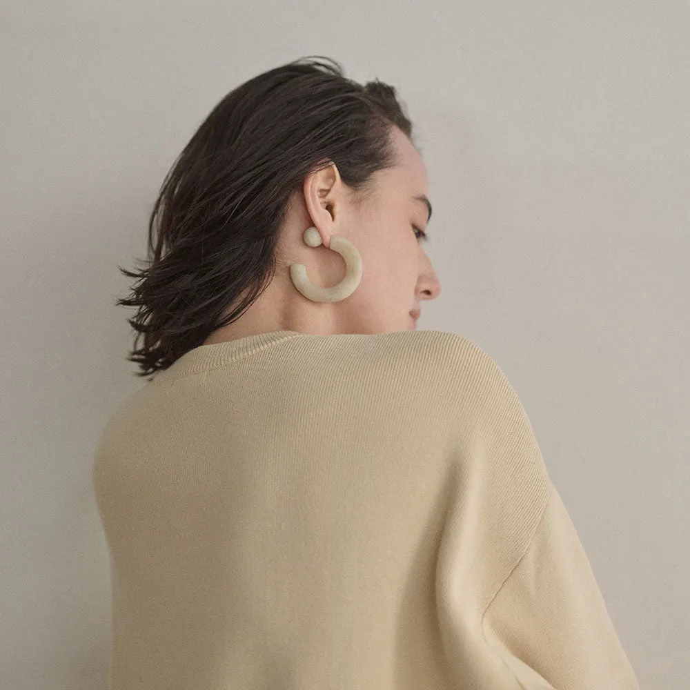 Oversized Frosted Hoop Earrings