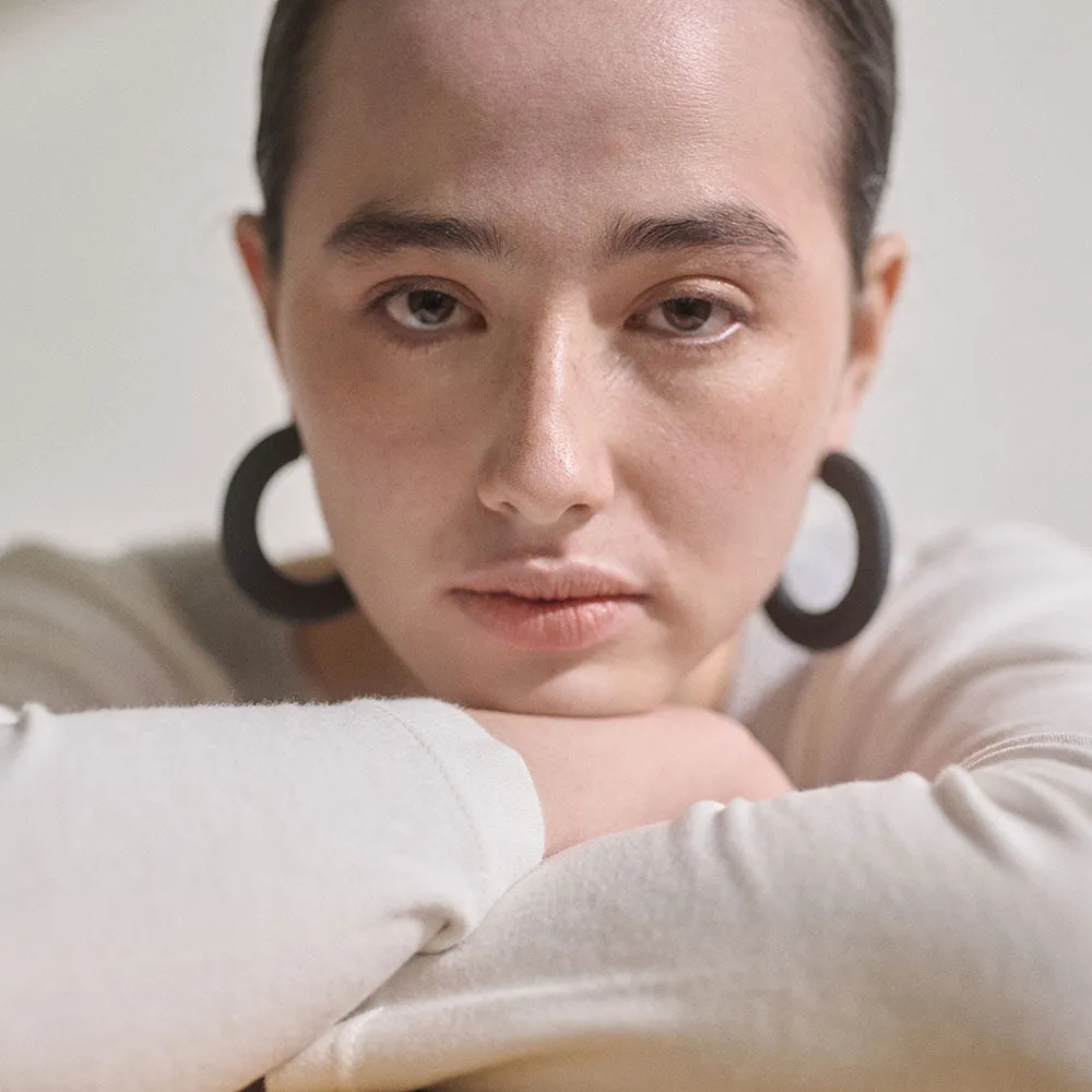 Oversized Frosted Hoop Earrings