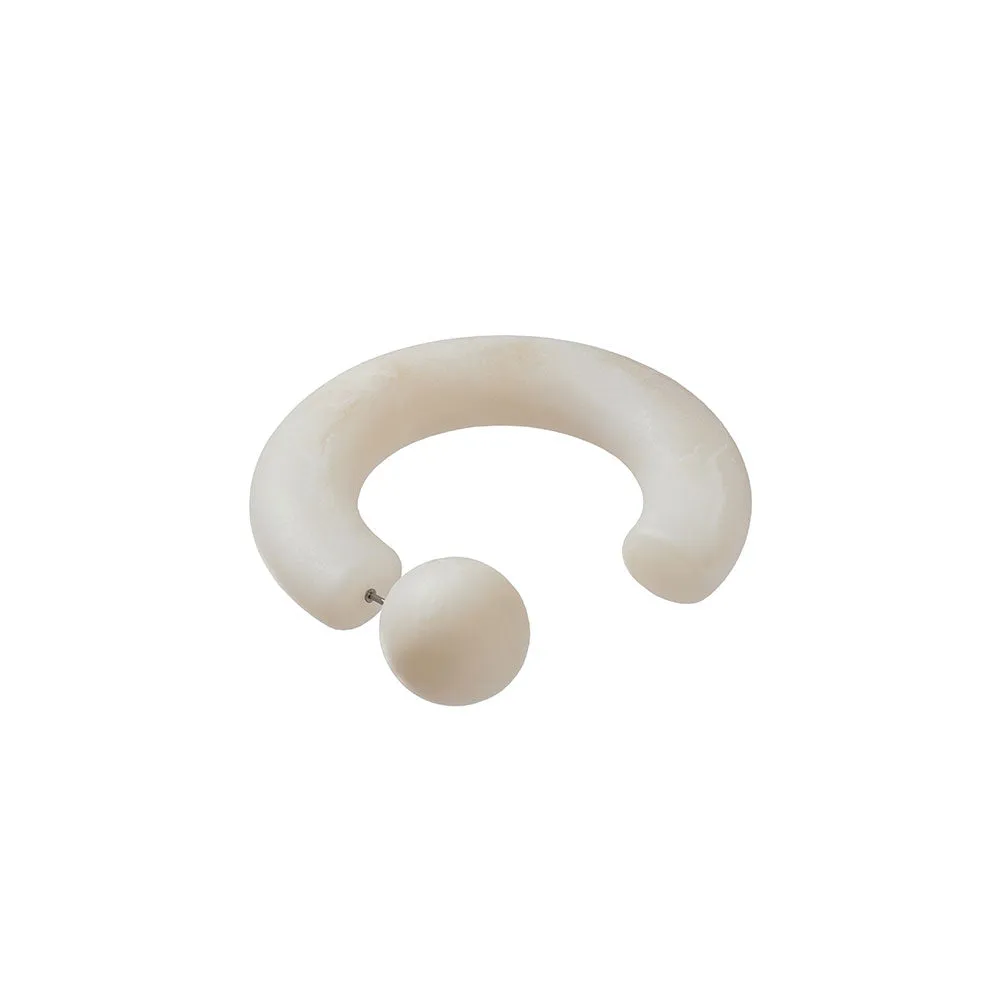 Oversized Frosted Hoop Earrings