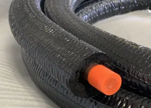 Pre-Insulated 50 Foot x 1/2  OD Copper Coils 1/2  Insulation