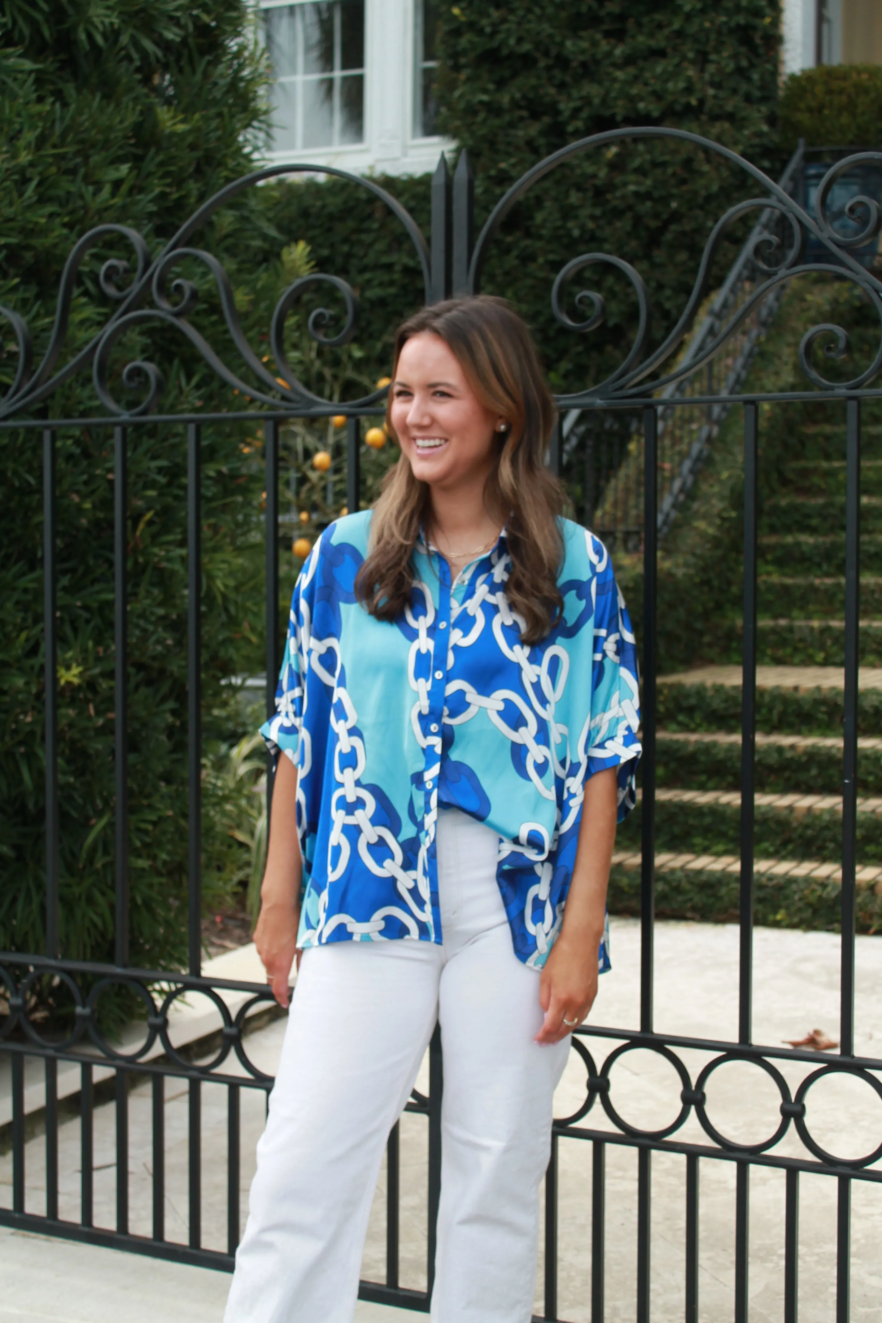 Printed Perfection Button Down Top