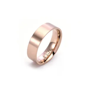 RG600RG B.Tiff Rose Gold Simplicity 6 Stacking Ring [Wide Band]