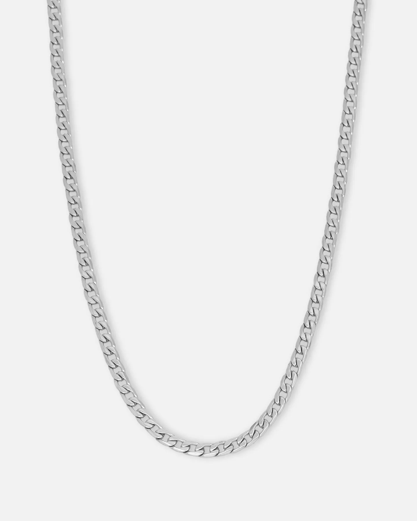 Saint Morta 4.3mm Smooth Cut Cuban Chain White Gold