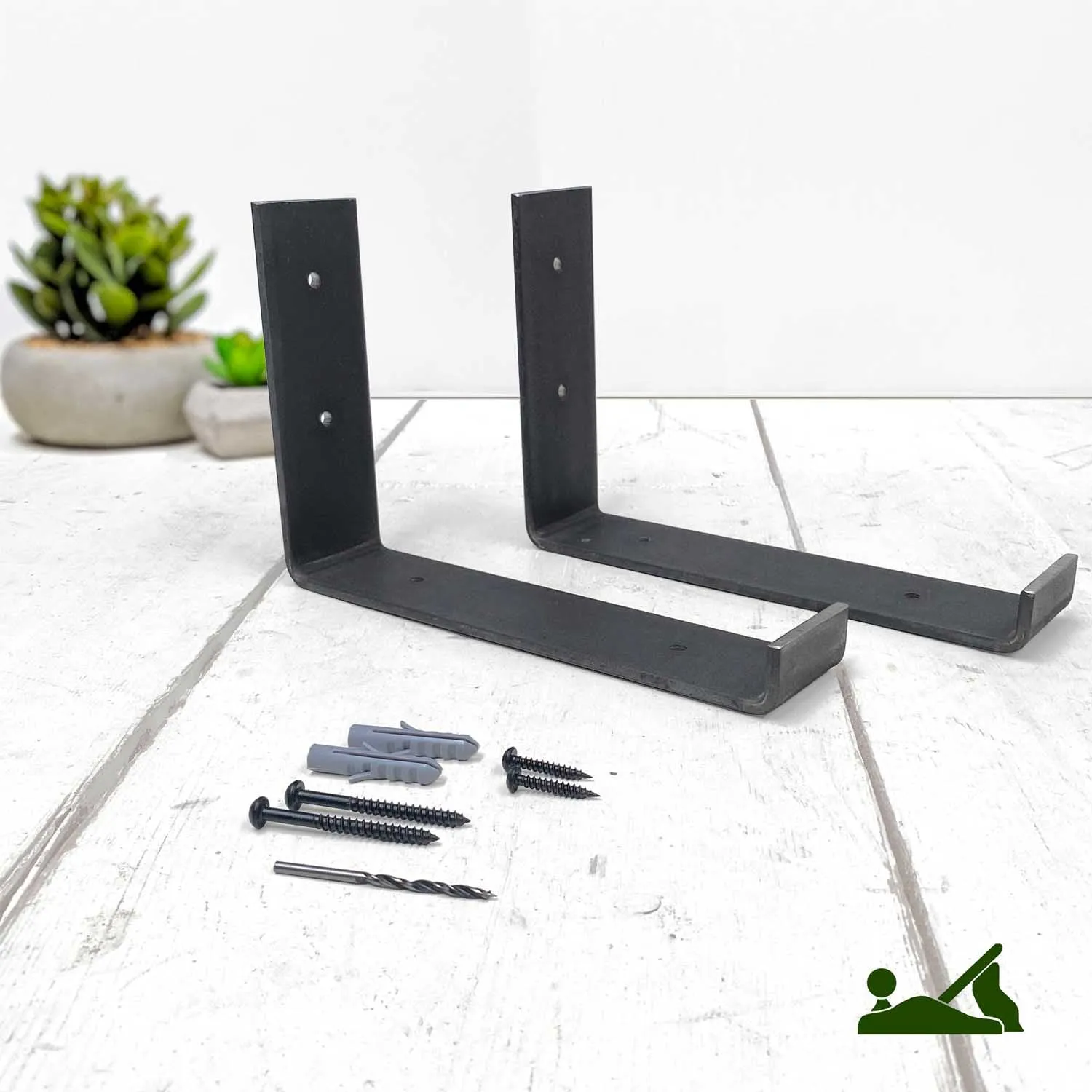 Shabby Chic Thin Inverted Bracket Shelf | 30cm Depth