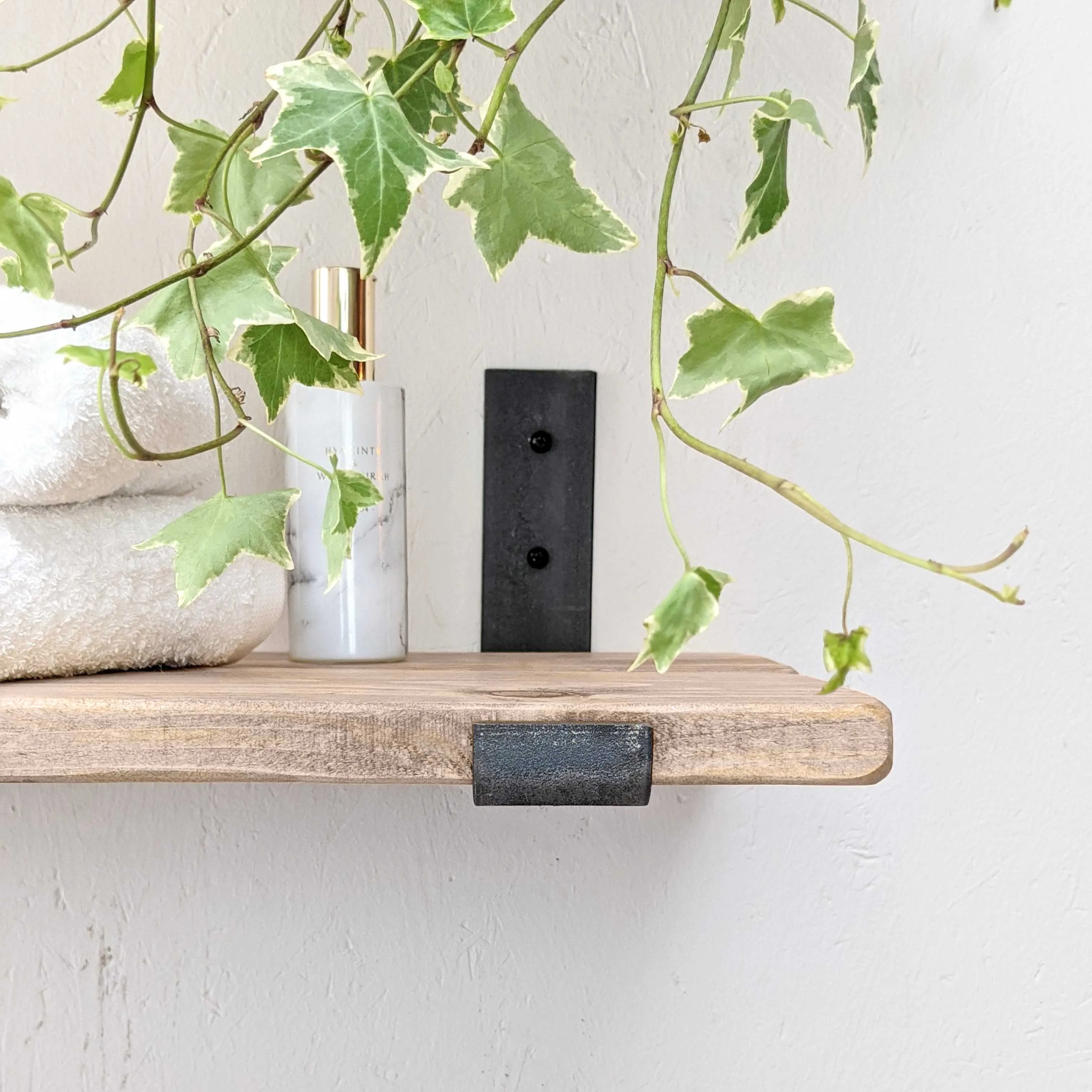 Shabby Chic Thin Inverted Bracket Shelf | 30cm Depth