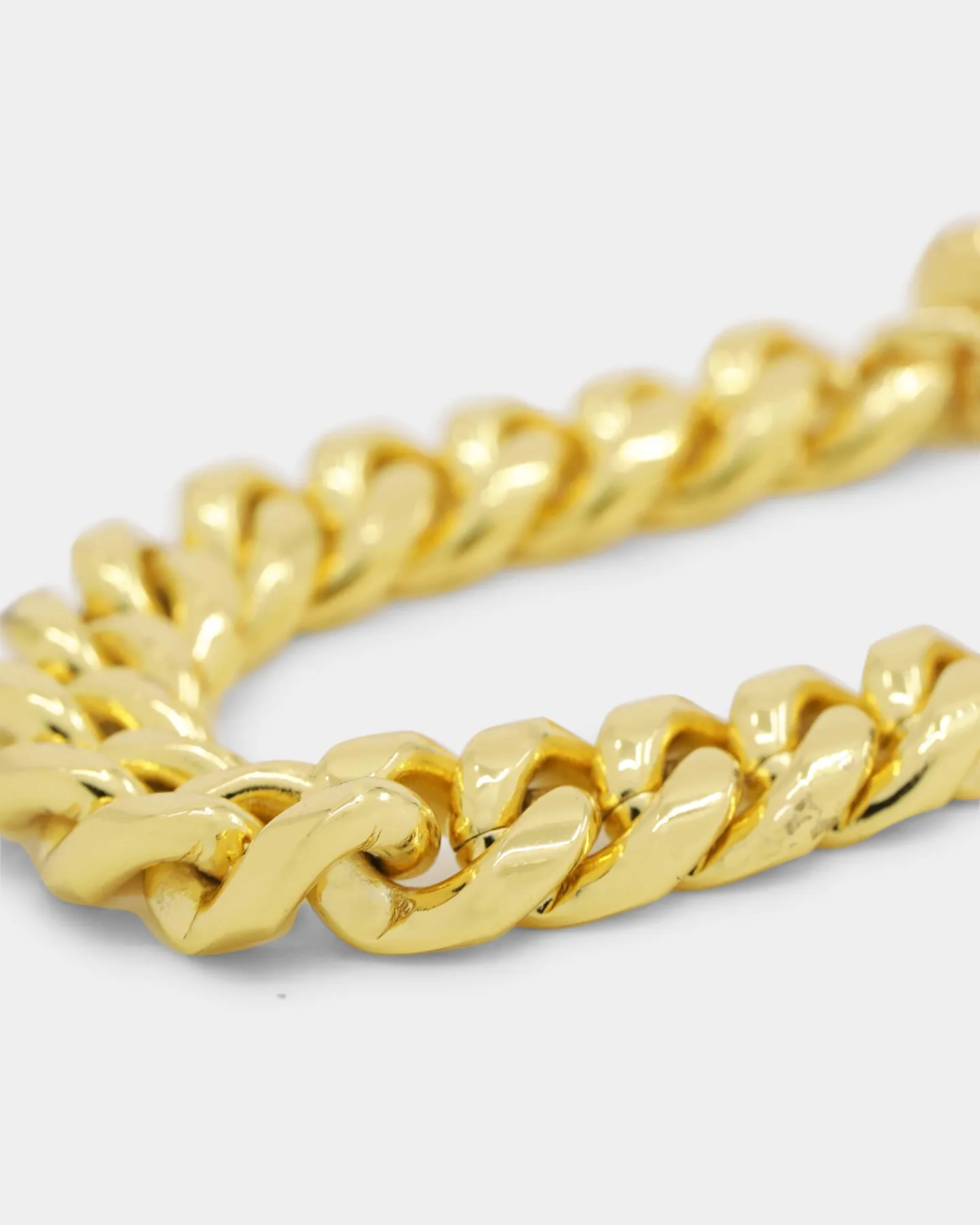 Shortie Kids' Classic Cuban 12mm Bracelet Gold