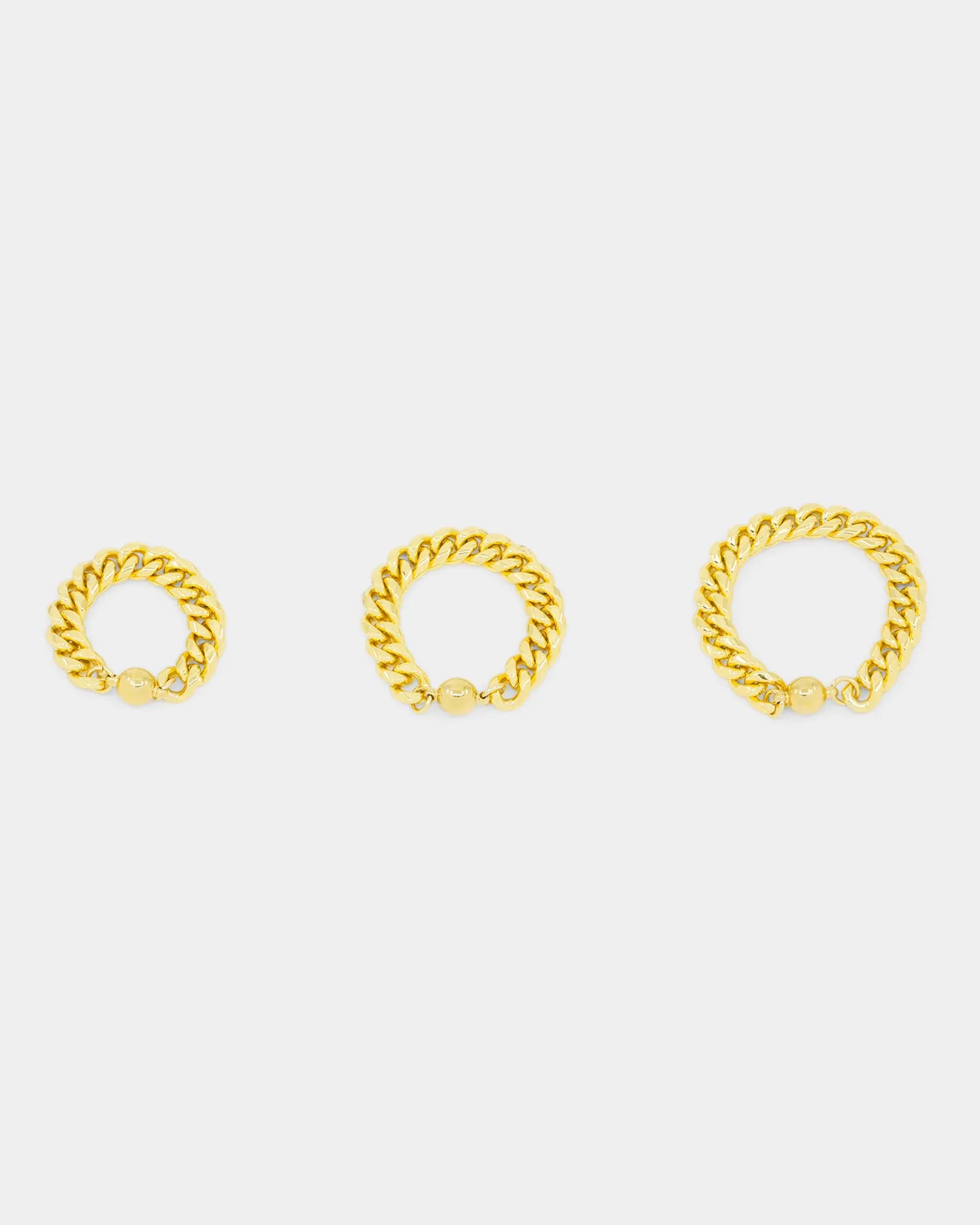 Shortie Kids' Classic Cuban 12mm Bracelet Gold
