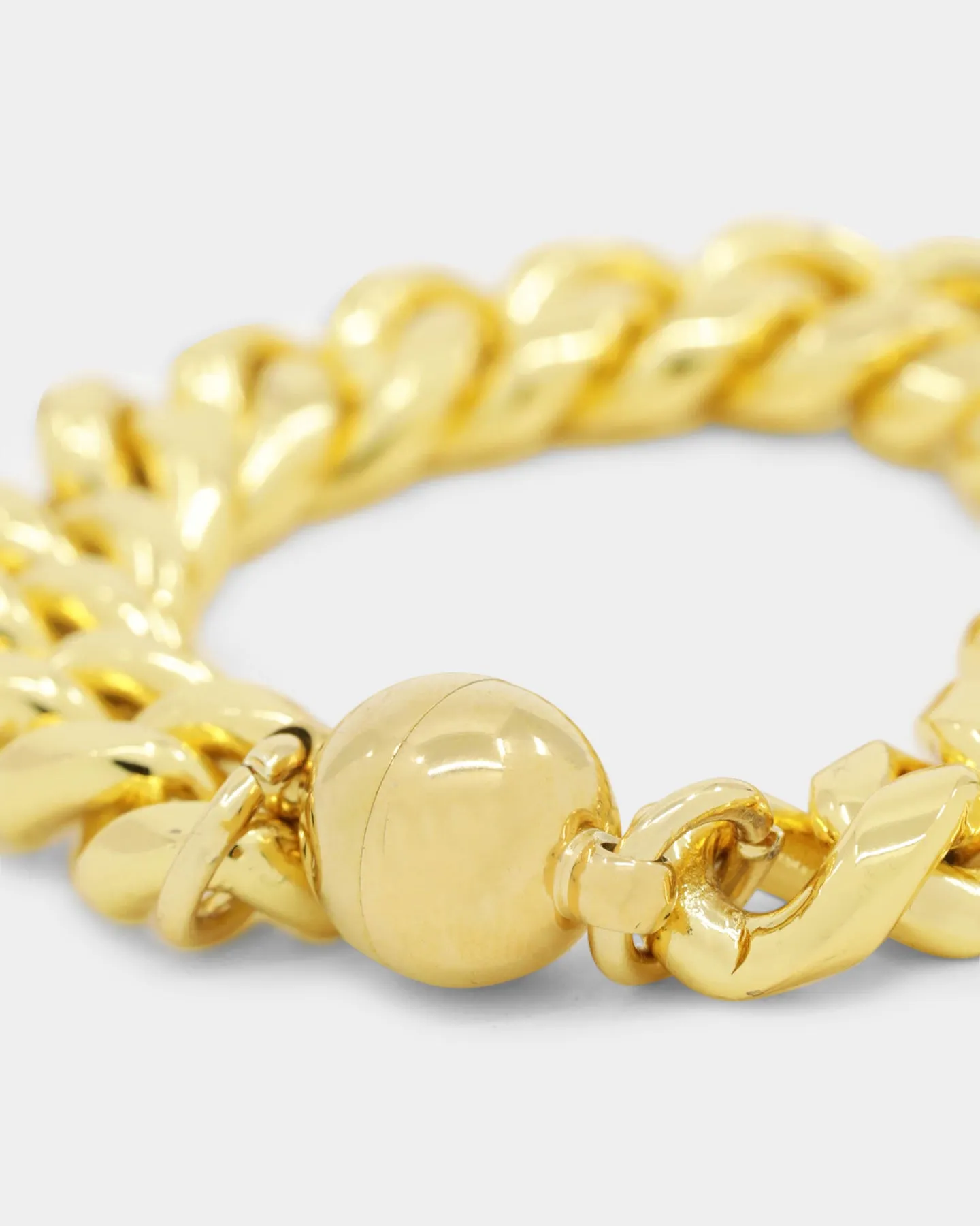 Shortie Kids' Classic Cuban 12mm Bracelet Gold