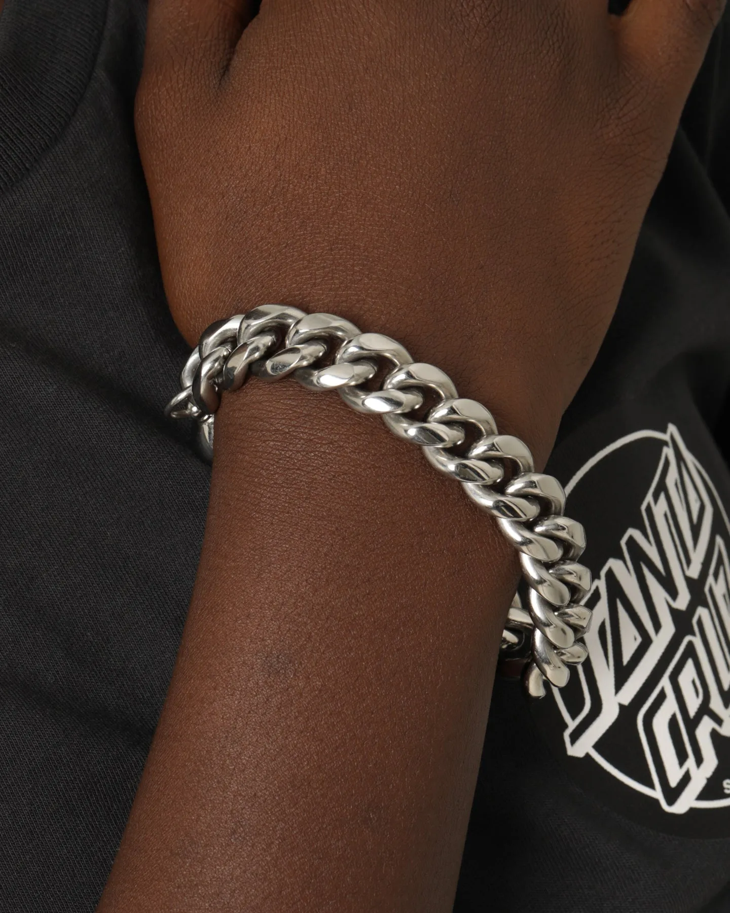 Shortie Kids' Classic Cuban 12mm Bracelet Silver