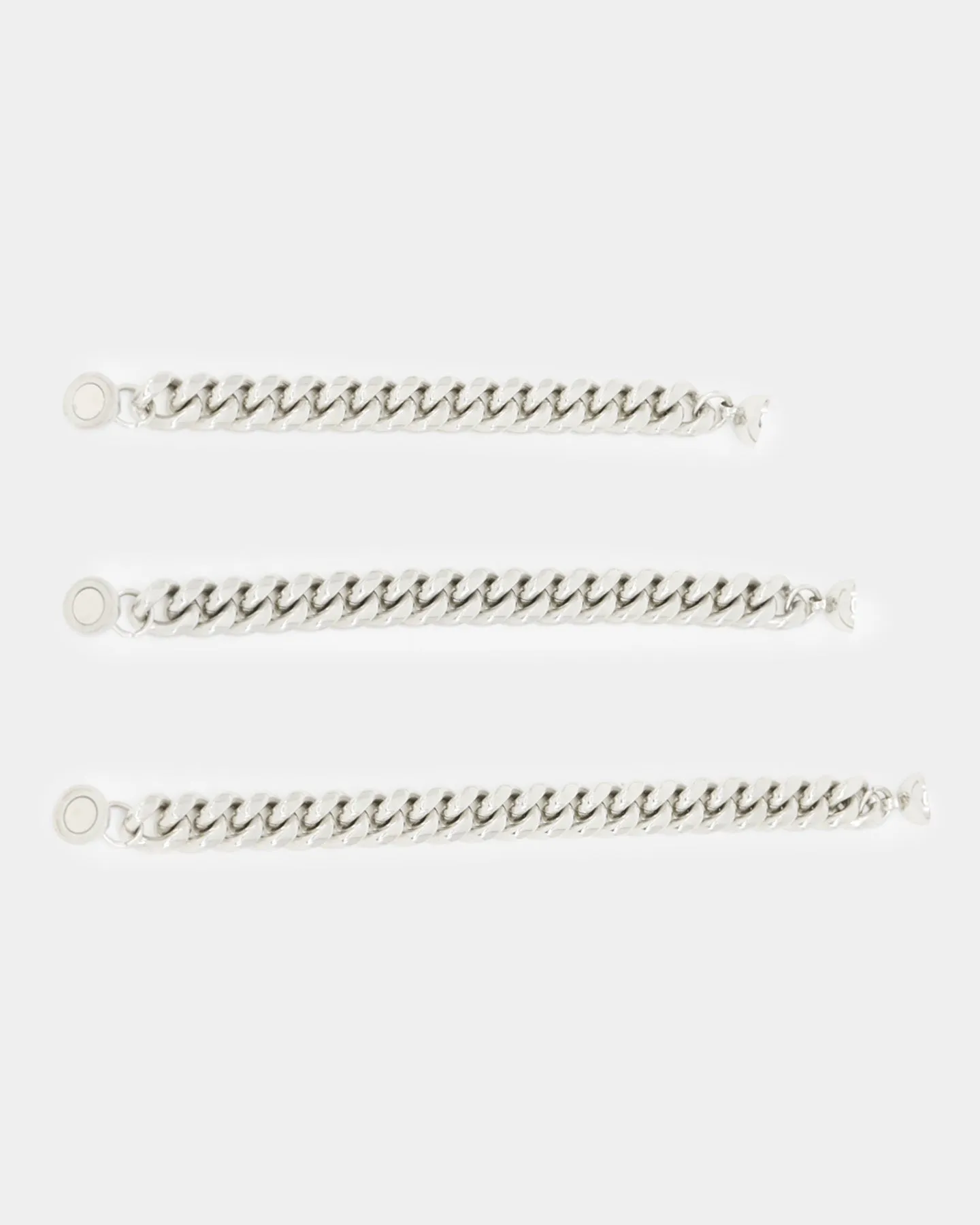 Shortie Kids' Classic Cuban 12mm Bracelet Silver