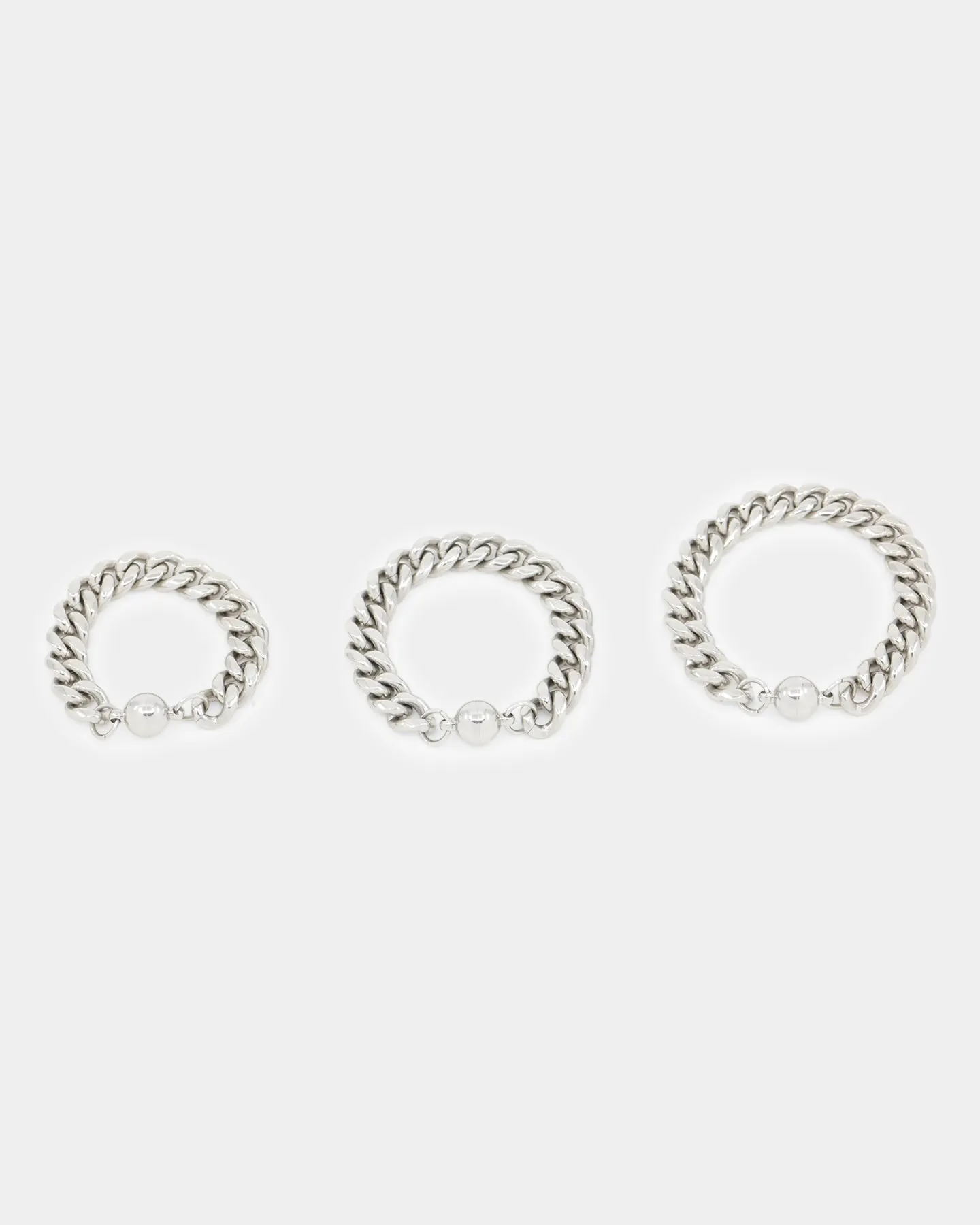 Shortie Kids' Classic Cuban 12mm Bracelet Silver