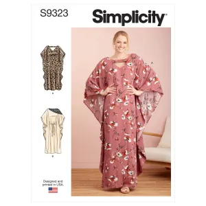 Simplicity Pattern 9323 Misses' Caftans