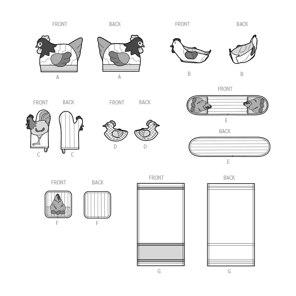 Simplicity Pattern S9773 Kitchen Accessories