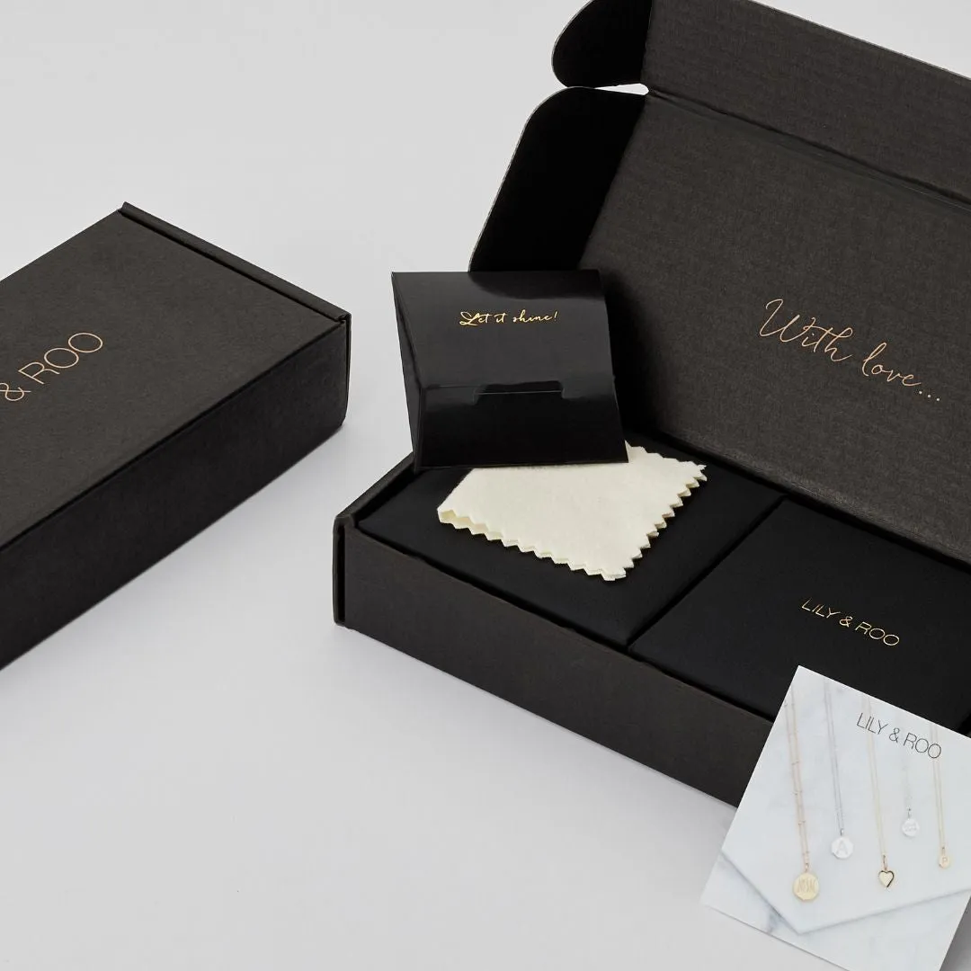 Solid Gold Floating Diamond Cluster Necklace