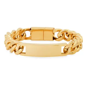 SteelTime Deluxe Cuban Link Chain ID Bracelet