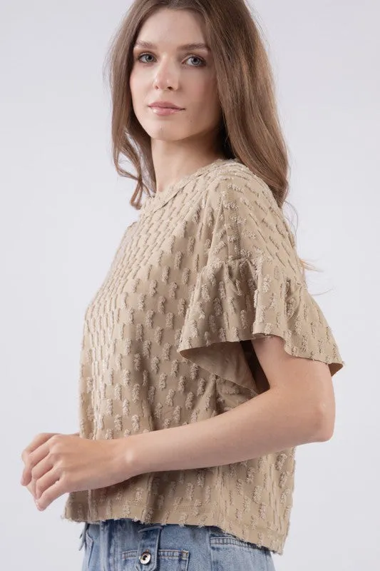 Textured Boxy Top