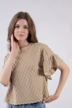 Textured Boxy Top