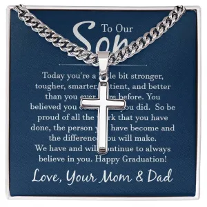 To our son - today you're a little bit stronger