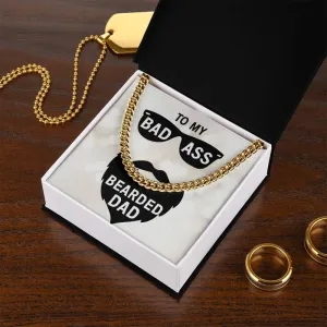 Unbreakable Bond: The Cuban Link Chain - A Tribute to the Badass Bearded Dad