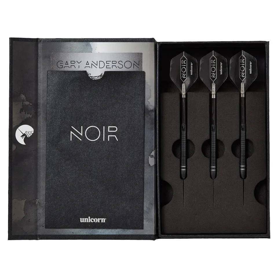 Unicorn Noir Gary Anderson Phase 6 Steel Tip Darts - 25gm