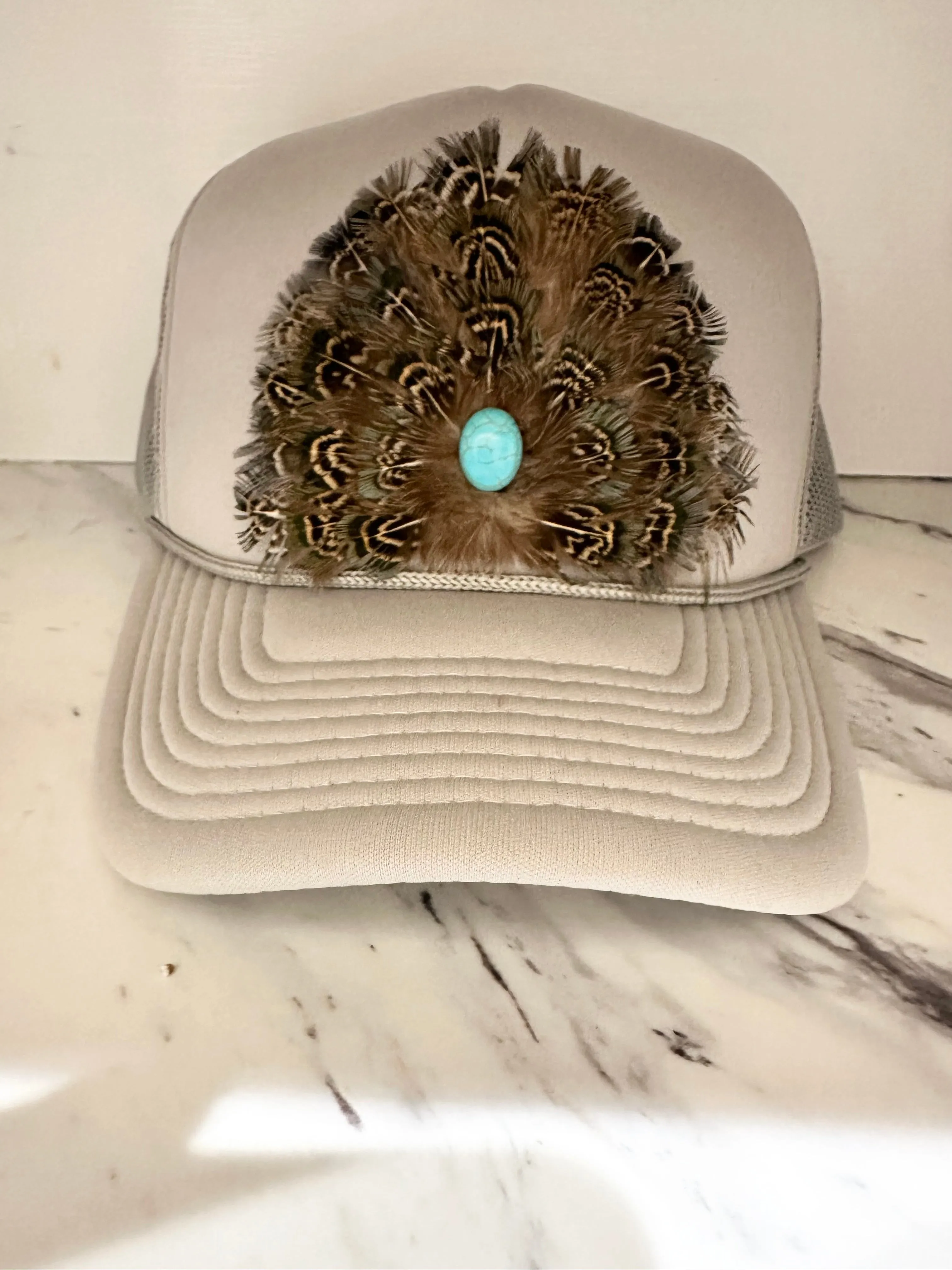 Western Feather Trucker Hat