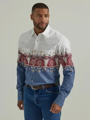 Wrangler Steerhead Red Checotah Snap Up